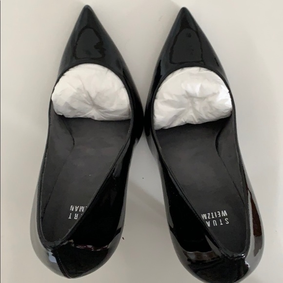 NWT Stuart Weitzman Black Patent Heels Sz 10.5 - Picture 7 of 7